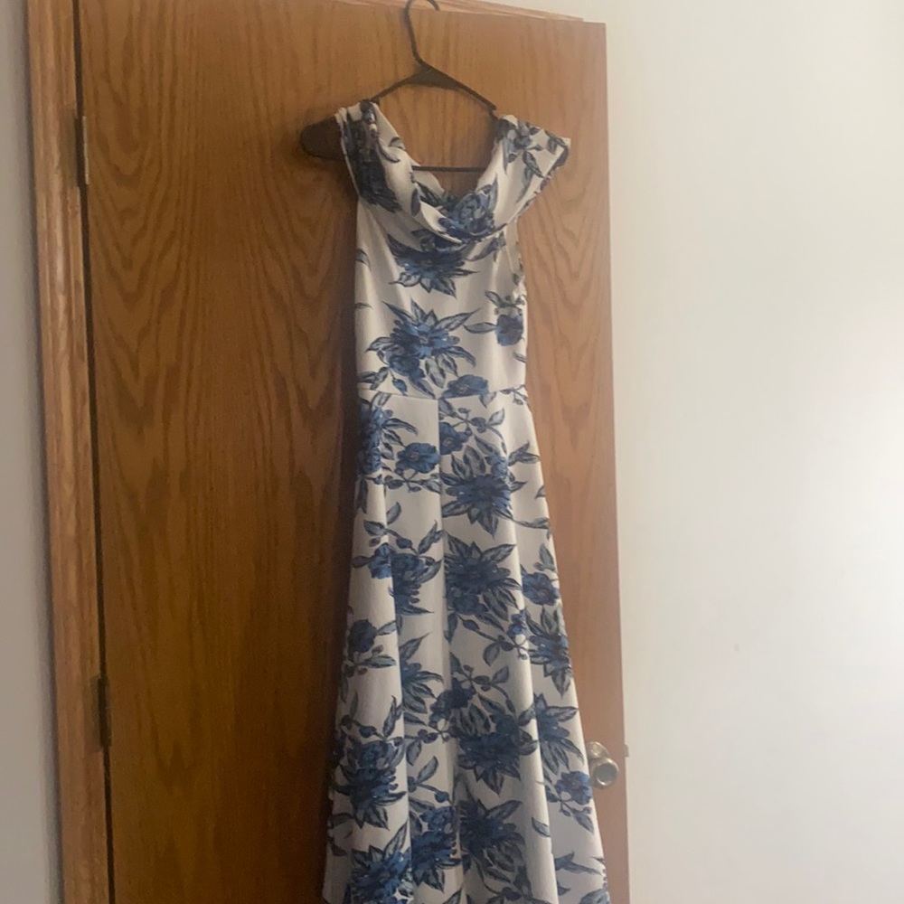 White floral dress